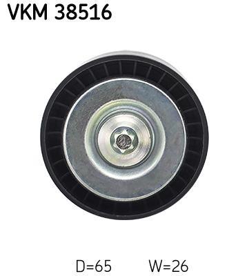 Galet enrouleur de courroie d'accessoire SKF ref. VKM 38516